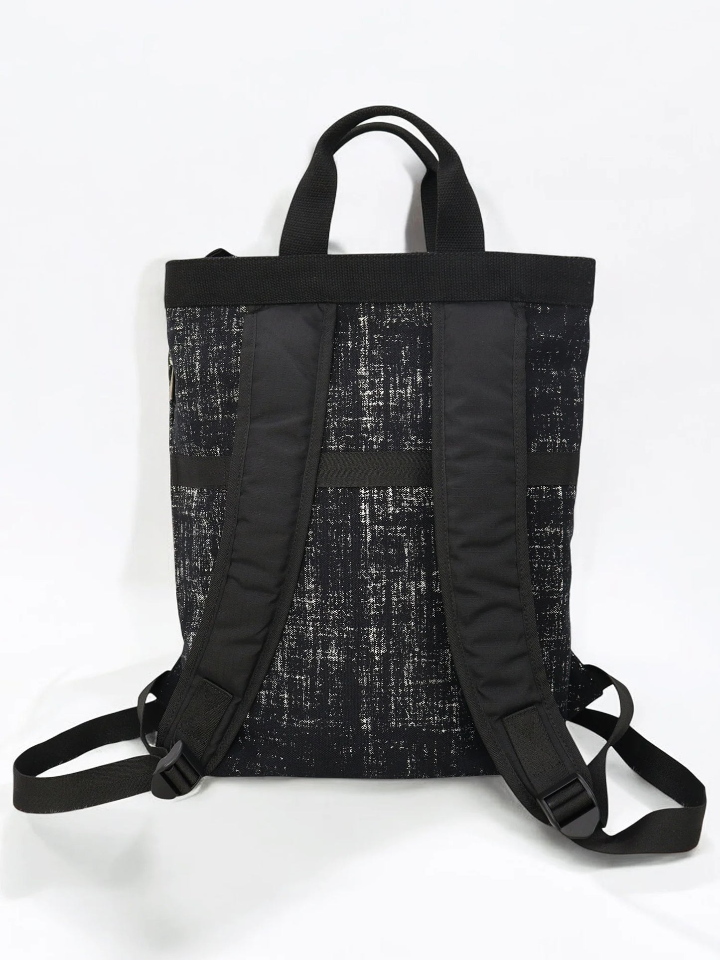 Black Noir Tote Backpack | 3 Way Carry |  Urban Unisex Bag for Work, College & Travel | 11 L Capacity
