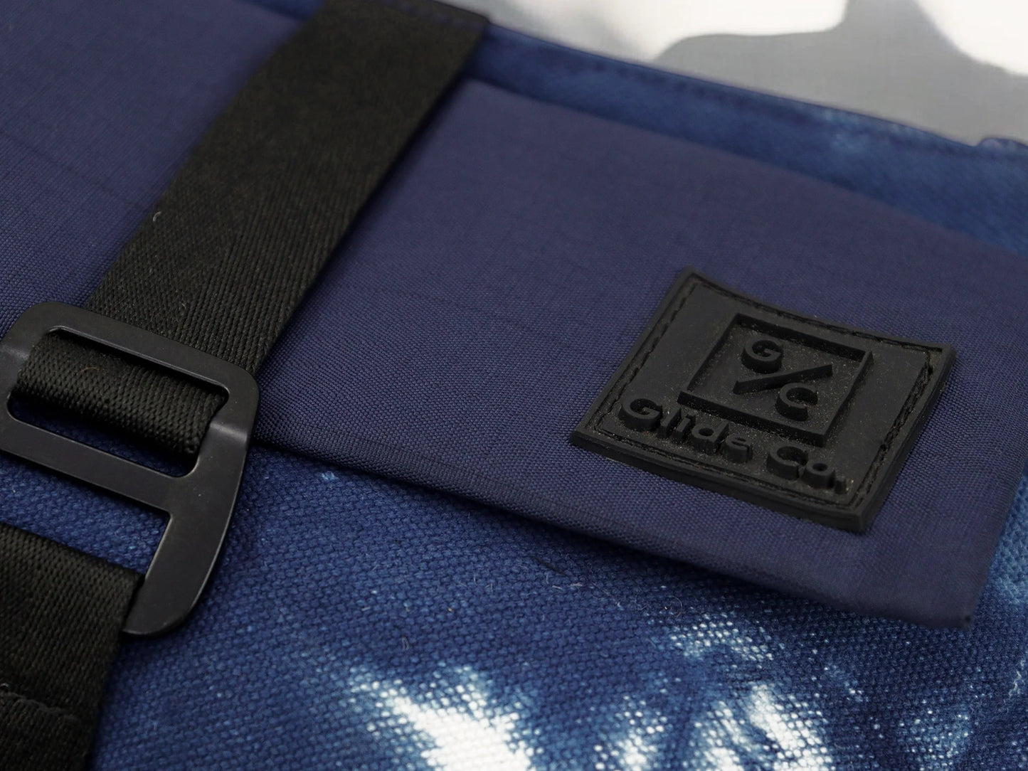 Indigo Chest Bag | Tie-Dye Cotton Canvas & Polyester | PVC Window Pocket with Quick-Access Compartments | Unisex Fanny Pack for Daily Use, Travel & Commute