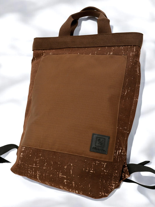 Brown Noir Tote Backpack | 3 Way Carry |  Urban Unisex Bag for Work, College & Travel | 11 L Capacity (Copy)