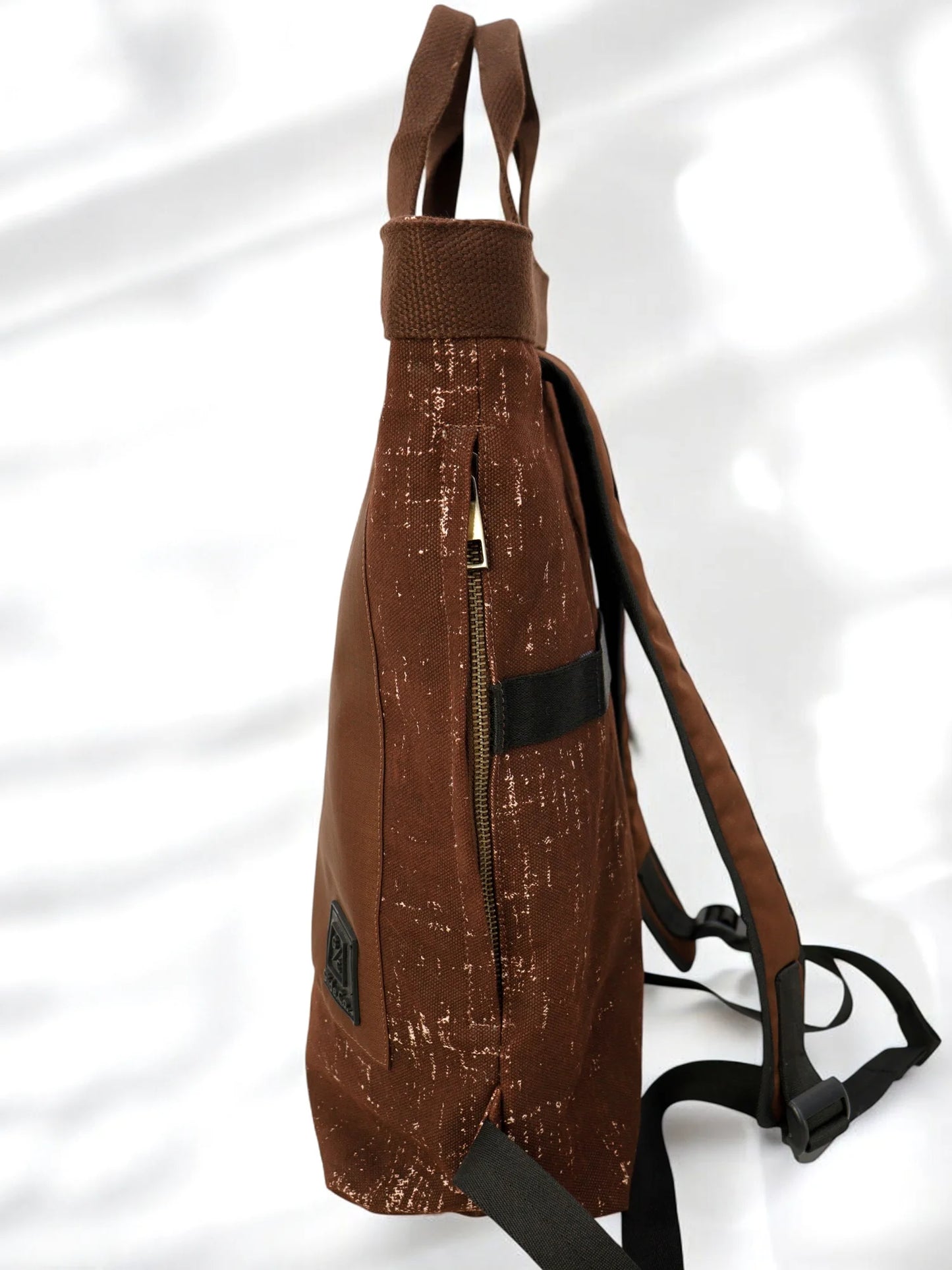 Brown Noir Tote Backpack | 3 Way Carry |  Urban Unisex Bag for Work, College & Travel | 11 L Capacity (Copy)