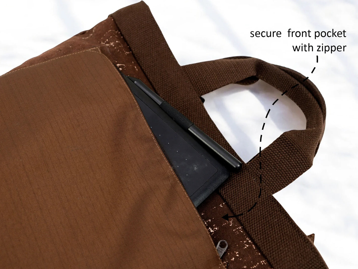 Brown Noir Tote Backpack | 3 Way Carry |  Urban Unisex Bag for Work, College & Travel | 11 L Capacity (Copy)