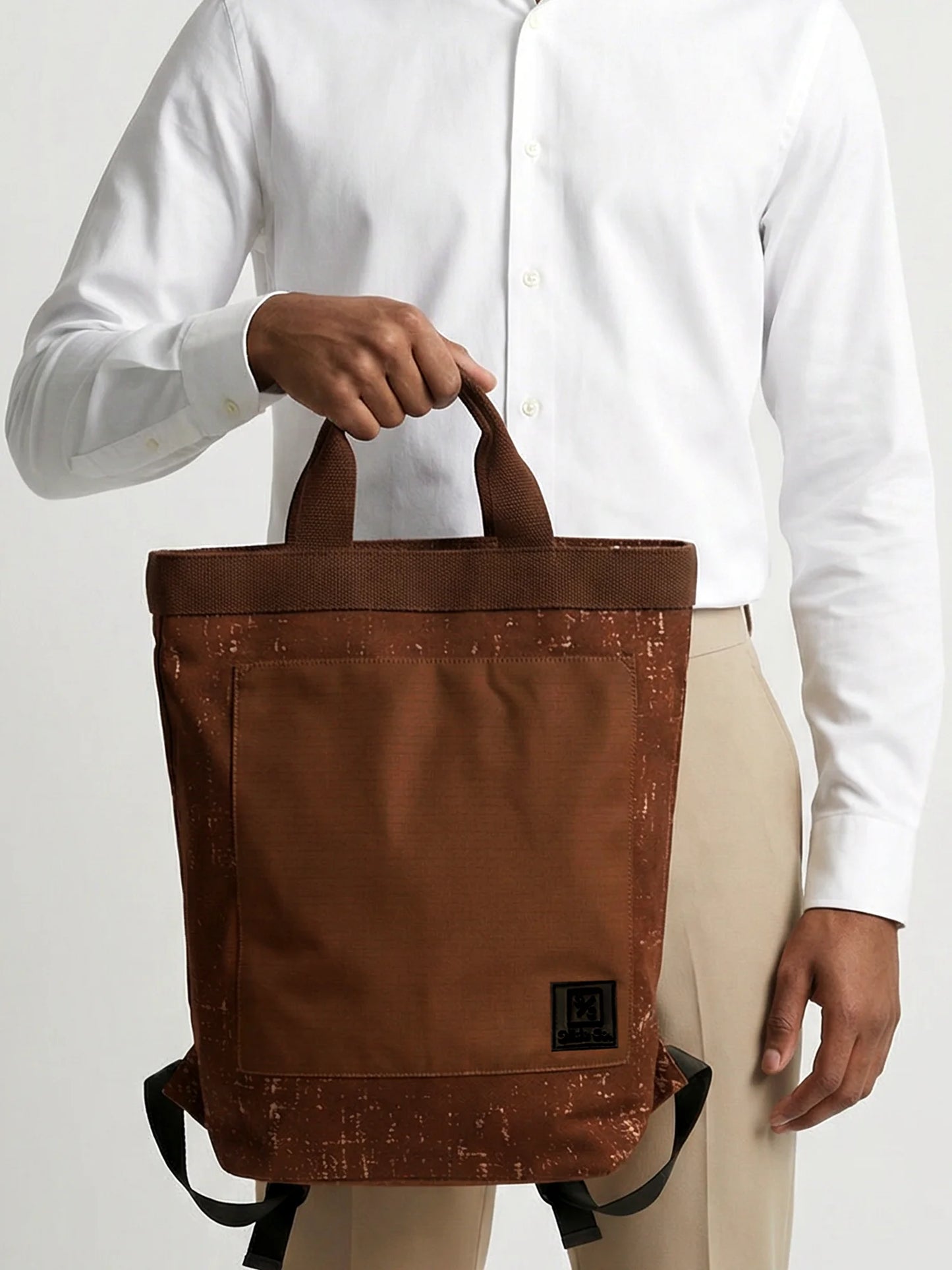 Brown Noir Tote Backpack | 3 Way Carry |  Urban Unisex Bag for Work, College & Travel | 11 L Capacity (Copy)