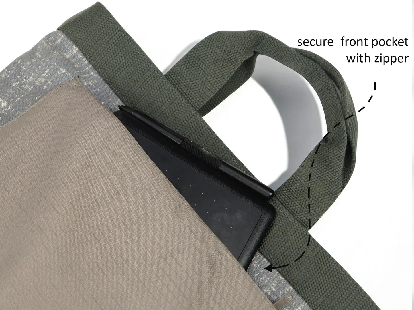 Grey Noir Tote Backpack | 3 Way Carry |  Urban Unisex Bag for Work, College & Travel | 11 L Capacity (Copy)