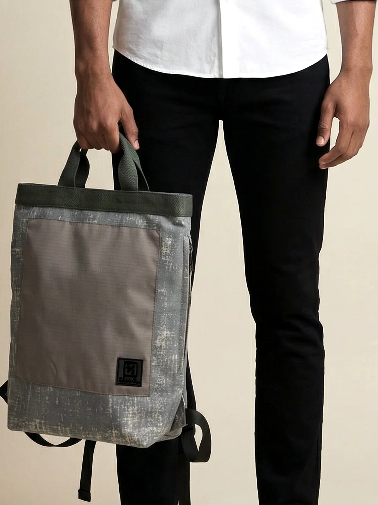 Grey Noir Tote Backpack | 3 Way Carry |  Urban Unisex Bag for Work, College & Travel | 11 L Capacity (Copy)