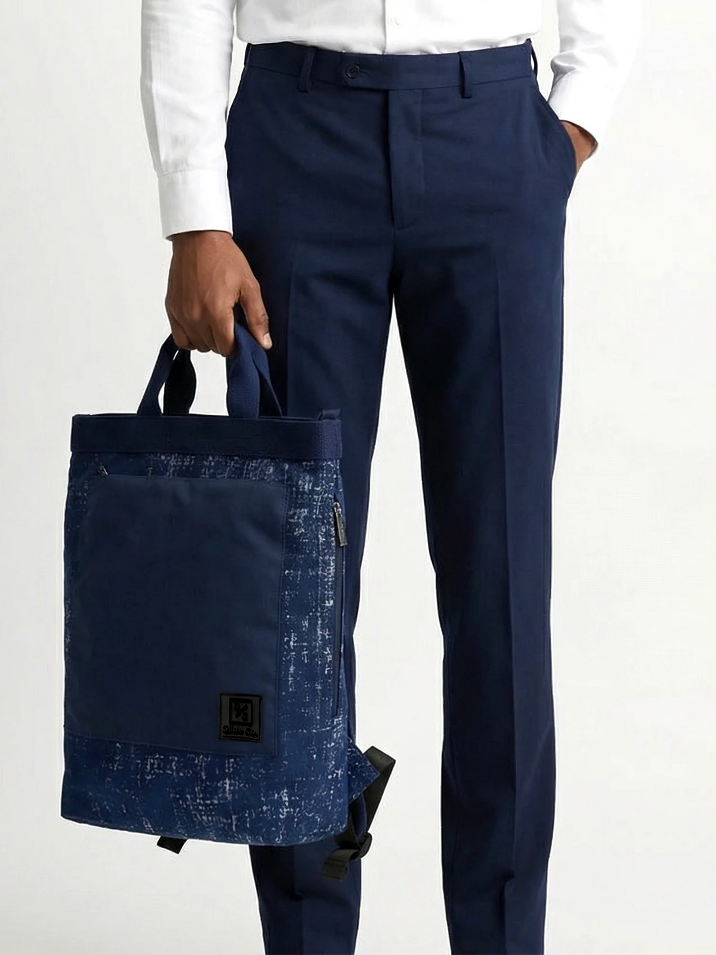 Navy Noir Tote Backpack | 3 Way Carry |  Urban Unisex Bag for Work, College & Travel | 11 L Capacity
