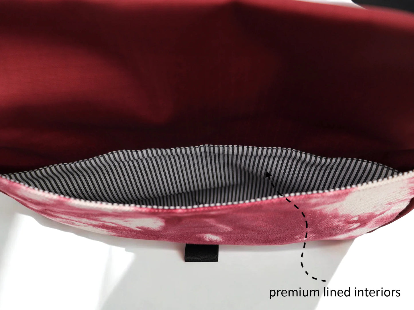 Wine Chest Bag | Tie-Dye Cotton Canvas & Polyester | PVC Window Pocket with Quick-Access Compartments | Unisex Fanny Pack for Daily Use, Travel & Commute